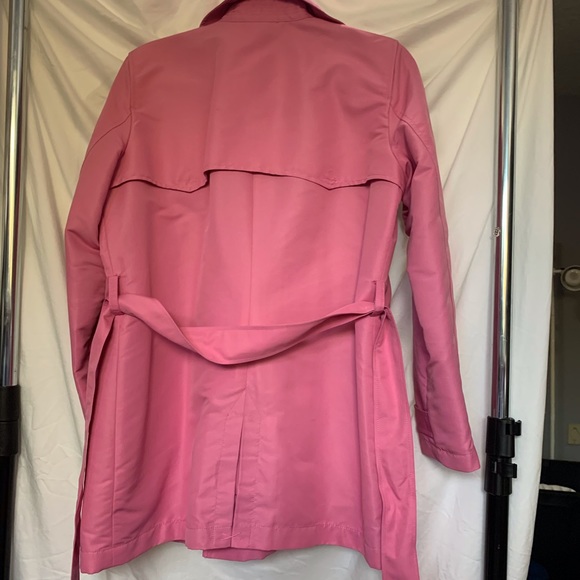 Ralph Lauren Pink Button Down Trench Jacket Coat - Picture 2 of 6